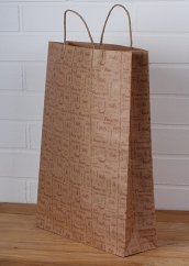 Paper gift bag - christmas motif