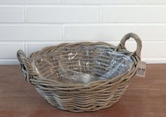 Basket round with handles