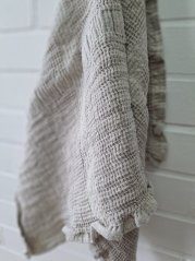 Linnen waffle bathtowel 70 x 140 cm