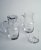 Jug 0,75l with a glass 0,2 l - clear glass
