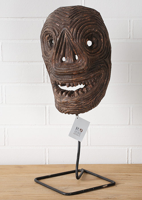Hlava dekorativní - dřevo - teak Hlava dekorativní - dřevo - teak