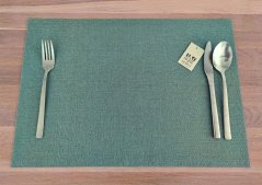 Plastové pletené prostírání – omyvatelné, 70 % PVC + 30 % polyester - zelené