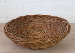Brotkorb - rattan - rund