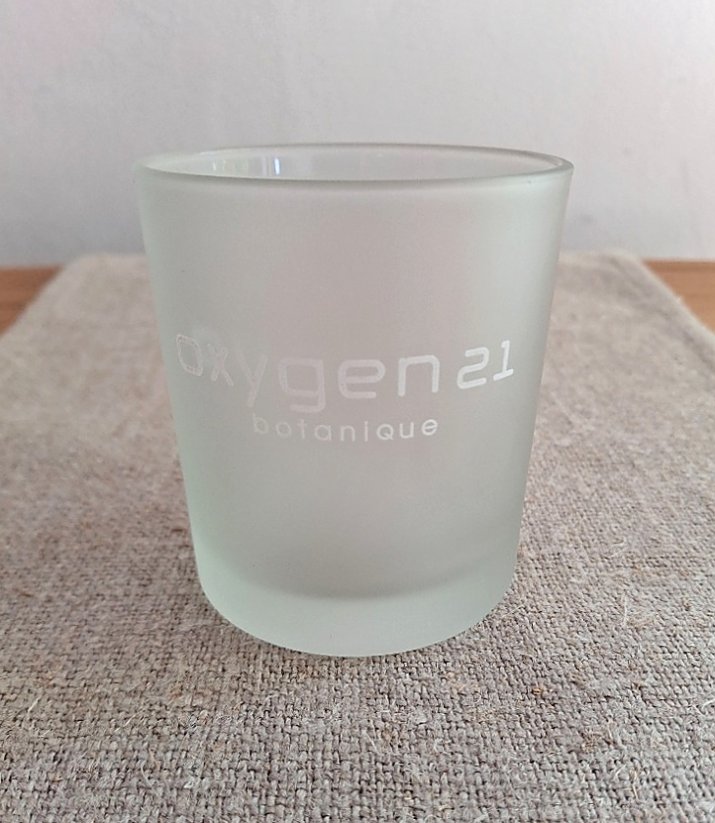 Glass candleholder