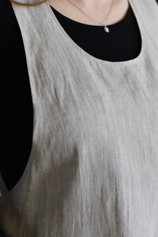 Lněná zástěra pro housekeeping