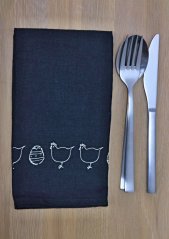 Serviette - 1 stück  - 100% leinen