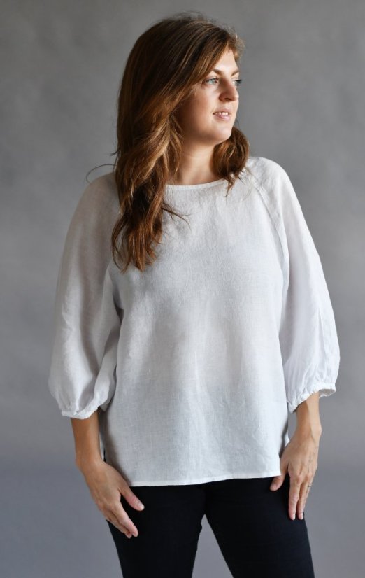 Damenbluse - 100% leinen