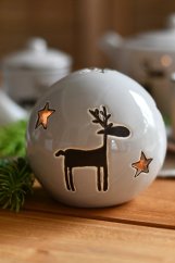 Decoration - lantern for tealight - ceramics