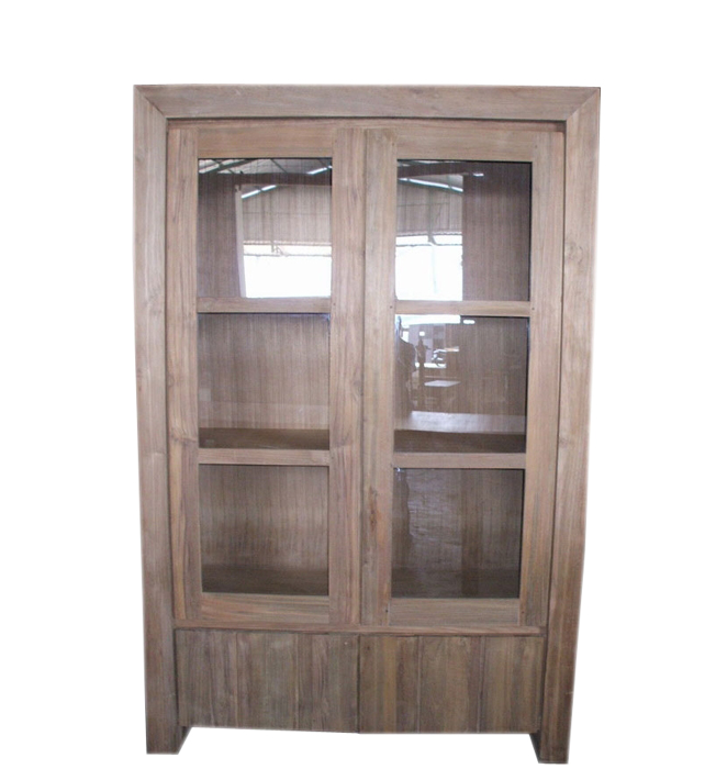 Cabinet - massif - teak, polished surface