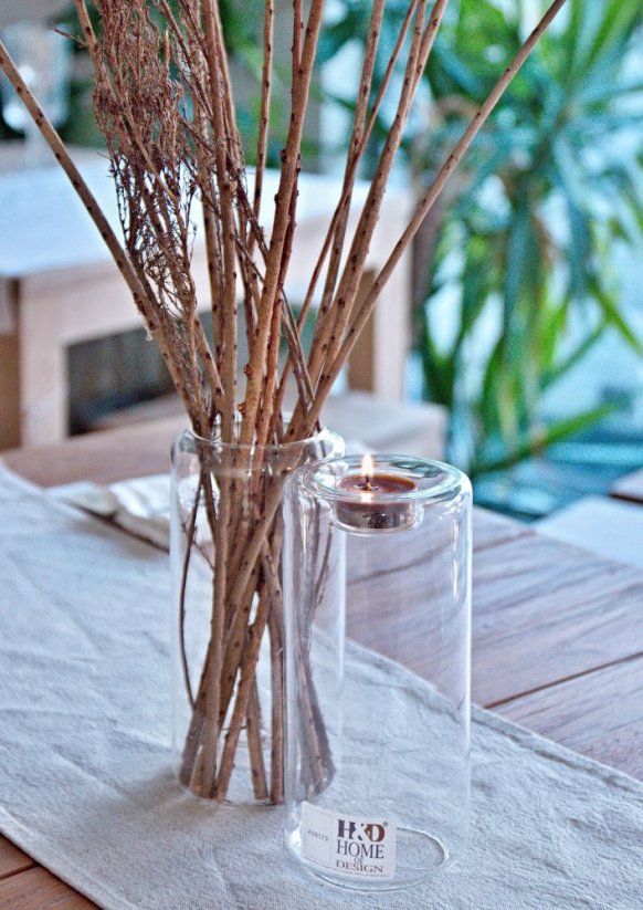 Candlestick - vase, glass