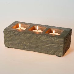 Candleholder - rock - andesit, handmade