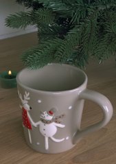 Mug - reindeer and snowman