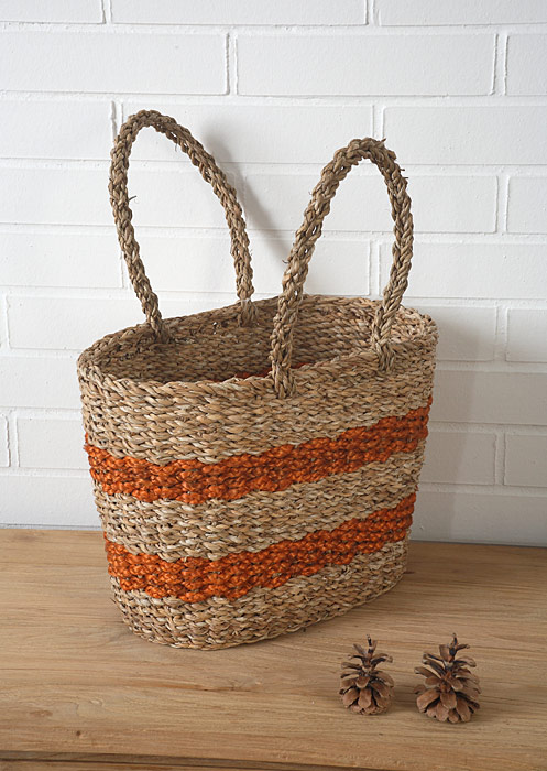 Bag large - sea grass and jute