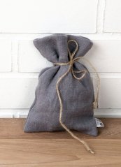 Drawstring bag - 100% linen