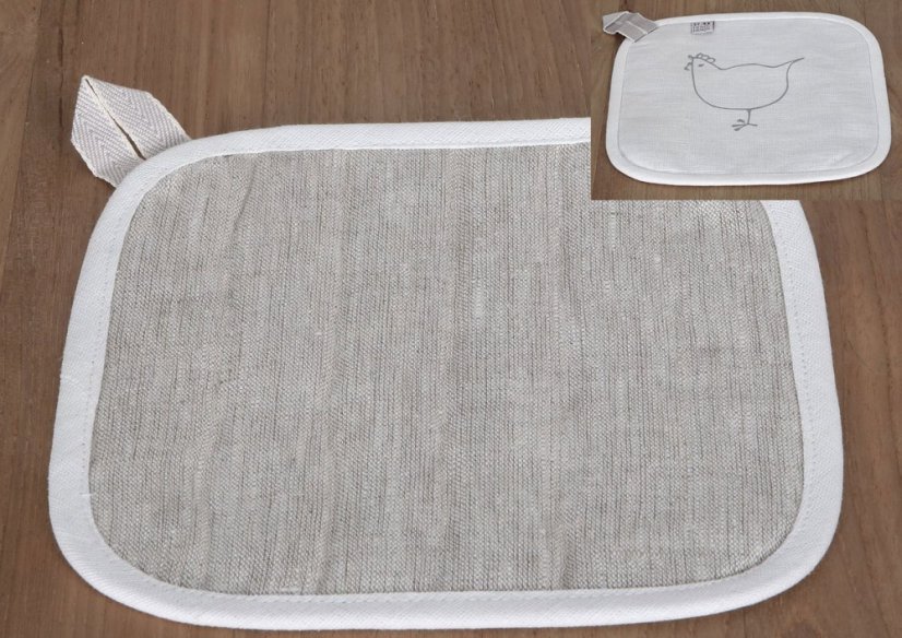Pot holder - 100% linen