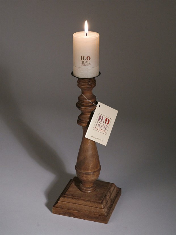 Candleholder - massif - pine