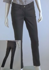 Dámské kalhoty - džíny slim, zvýšený pas - 96% bavlna, 4% elastan
