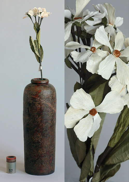 Decoration-celulose flowers