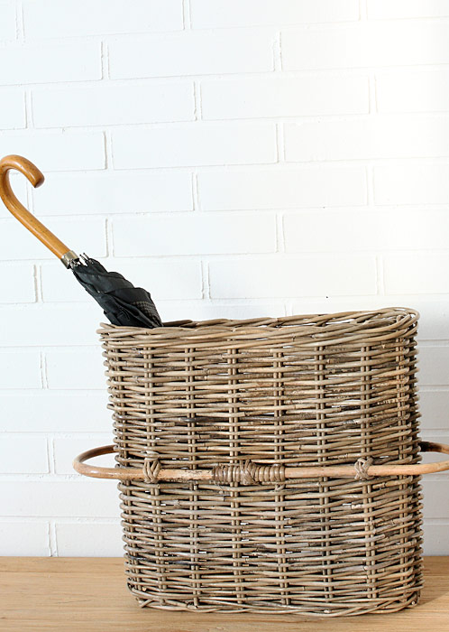Basket design - oval hoops - rattan