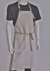 Unisex schürze - bedienung - 100% leinen