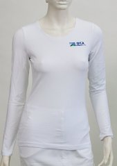 Damen t-shirt  - 95% baumwolle, 5% elastan