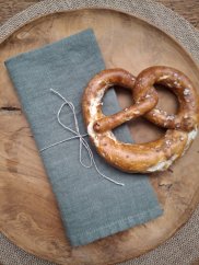 Ubrousek 40 x 40 cm - 100% len - šalvějový