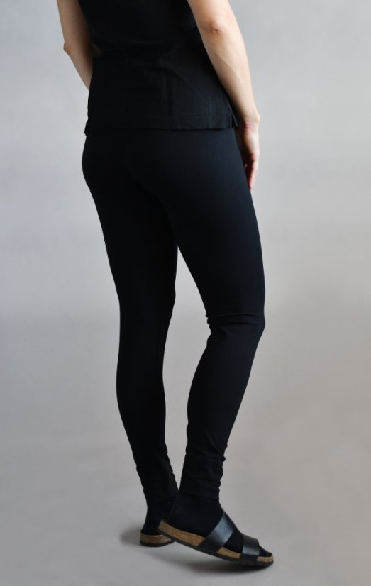 Damen-Leggings aus Baumwolle – schwarz - Größe: XS
