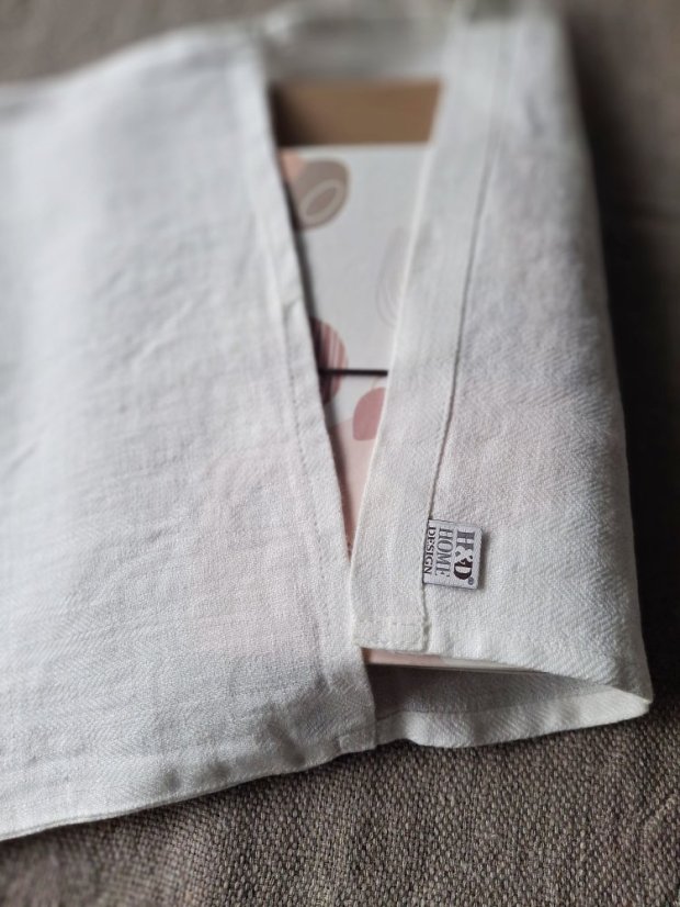 Lněný obal na diář či zápisník