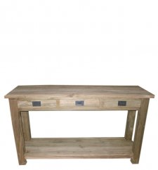 Side table - massif - teak, scrubbed surface
