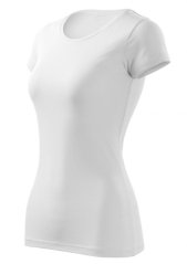 Damen t-shirt mit rundhalsausschnitt - 95% baumwolle, 5% elastan - verschiedene Farben