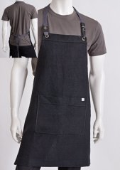 Unisex zástěra - 100% len, s protišpinivou a vodoodpudivou úpravou