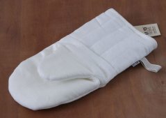 Kuchyňská rukavice - 100% len - vzor fiškret