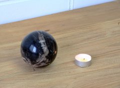 Ball - petrified wood