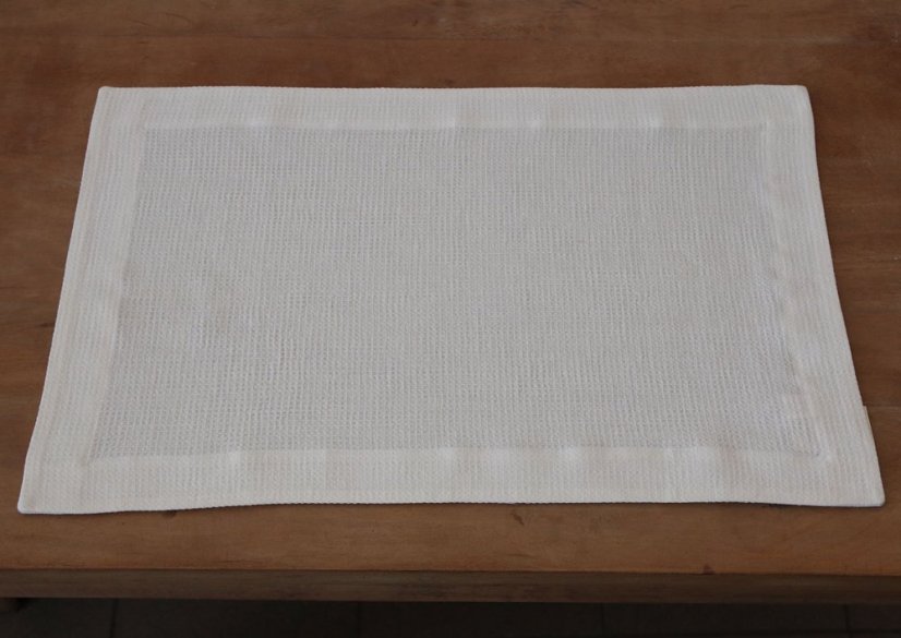 Rug - 73% linen, 27% cotton - waffle