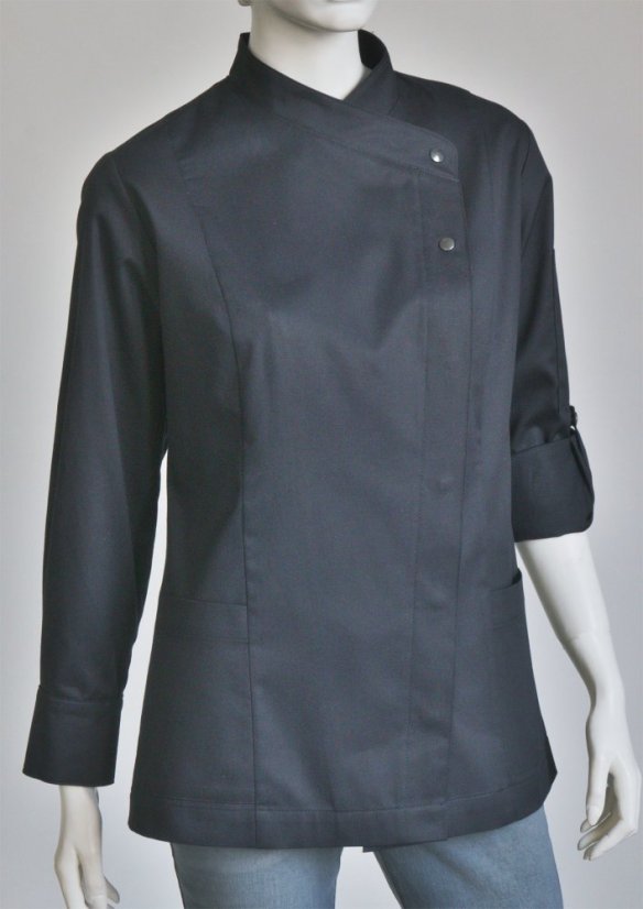 Chef coat jacket - for ladies -  96% cotton, 4% elastane - Size: 52