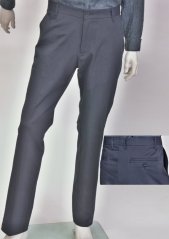 Mens trousers - chino - front wedge pockets - 96% linen, 4% elastan