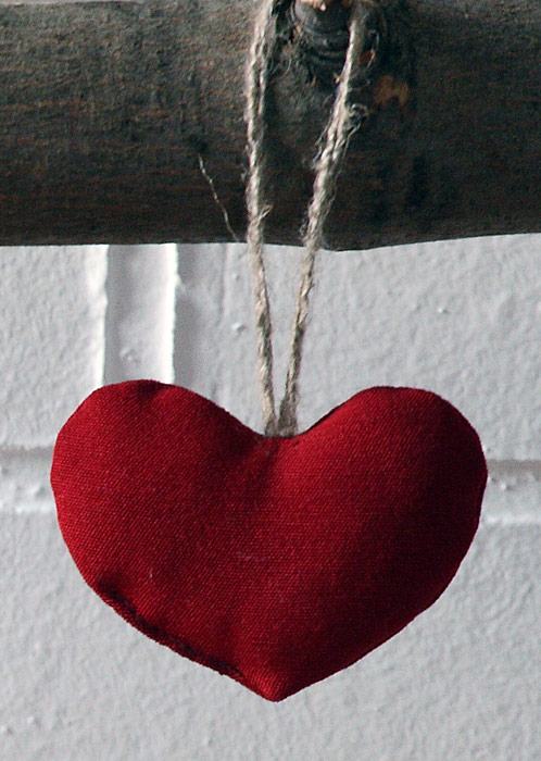 Dekorace závěsná - srdíčko