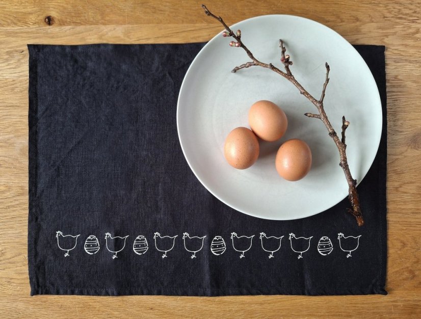 Tischset - 1 stück - 100% leinen