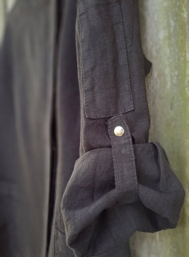 Chef coat jacket - for ladies -  100% linen - Size: XXL