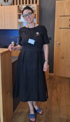 Damenkleid - 100% leinen