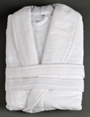 Hotel Velour Bathrobe – 100% Cotton, 400 g/m²