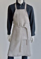 Unisex zástěra - obsluha - 100% len