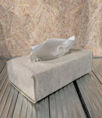 Tissue box cover - 100% linen