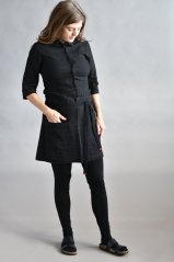 Damen-Leggings aus Baumwolle – schwarz