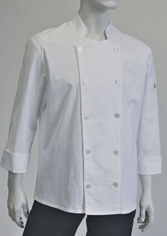 Chef coat jacket - 96% cotton, 4% elastane - Size: XL
