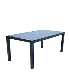 Tisch - stein, metall - aluminium
