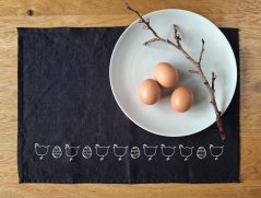 Prostírání s velikonočním motivem - 100% len