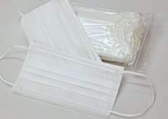 Disposable protective masks 20 pieces, BFE (bacterial filtration efficiency )>= 90%