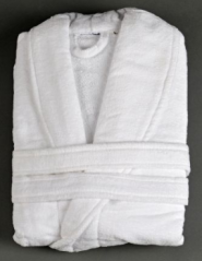 Hotel-Frottee-Bademantel Velours – 100 % Baumwolle, 400 g/m²