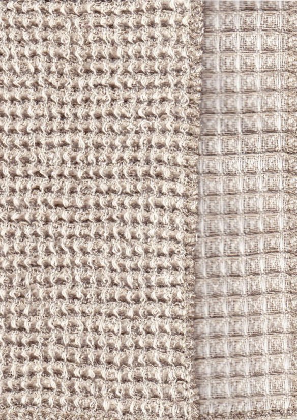 100% linen - waffle weave